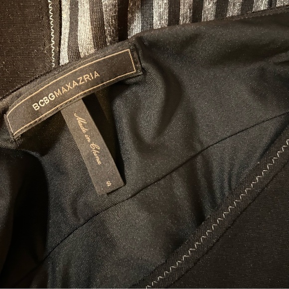 BCBGMaxAzria Black and Gray Bodycon Mini Dress - Picture 6 of 7